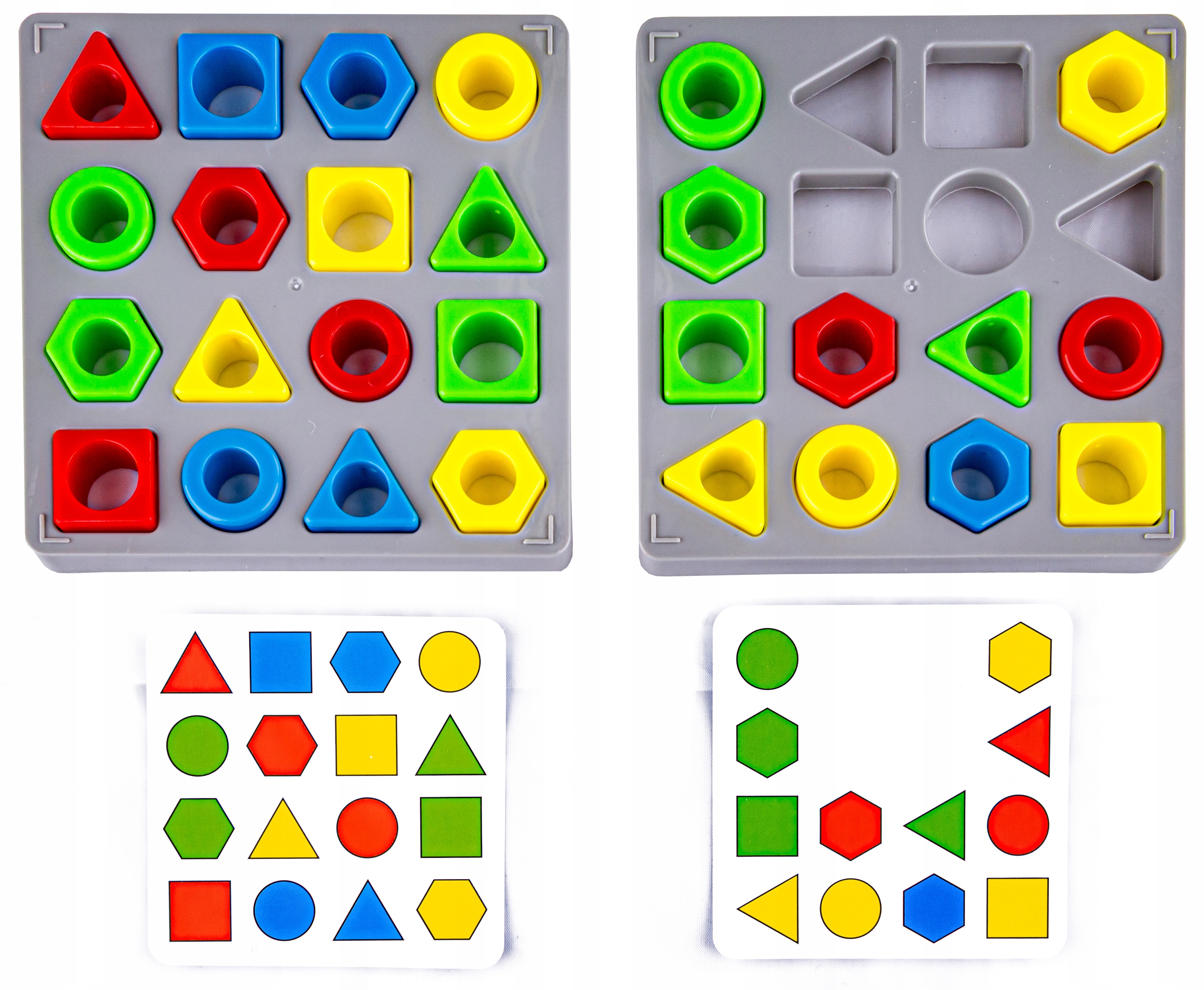 GRA DOPASUJ KSZTAŁTY KOLORY FIGURY SORTER puzzle Maksymalna liczba graczy 2