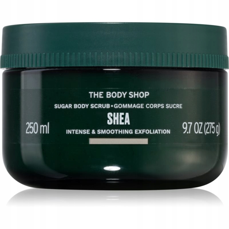 The Body Shop Shea Body Scrub cukrový tělový peeling s bambuckým máslem 240