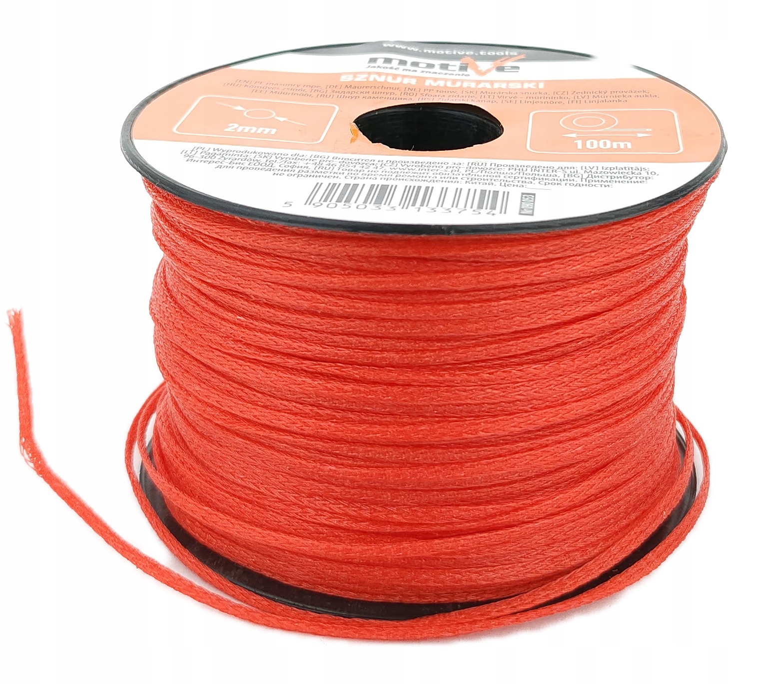 SZNUR BUDOWLANY TRASERSKI LINKA ŻYŁKA 100m 2mm Typ sznurek