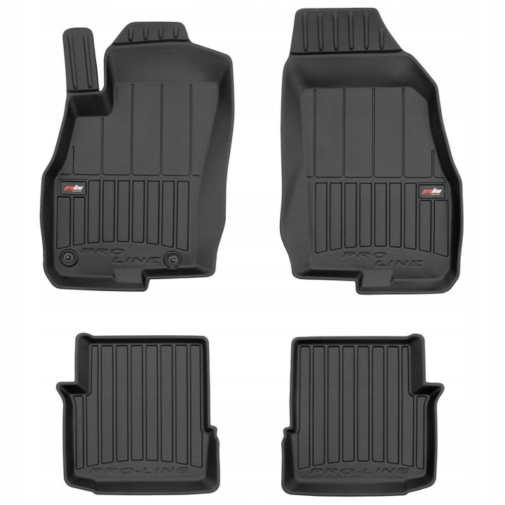 Koberce Gumové Stěrače Fiat Punto Evo 3d 2009-2012 Korytka 3D
