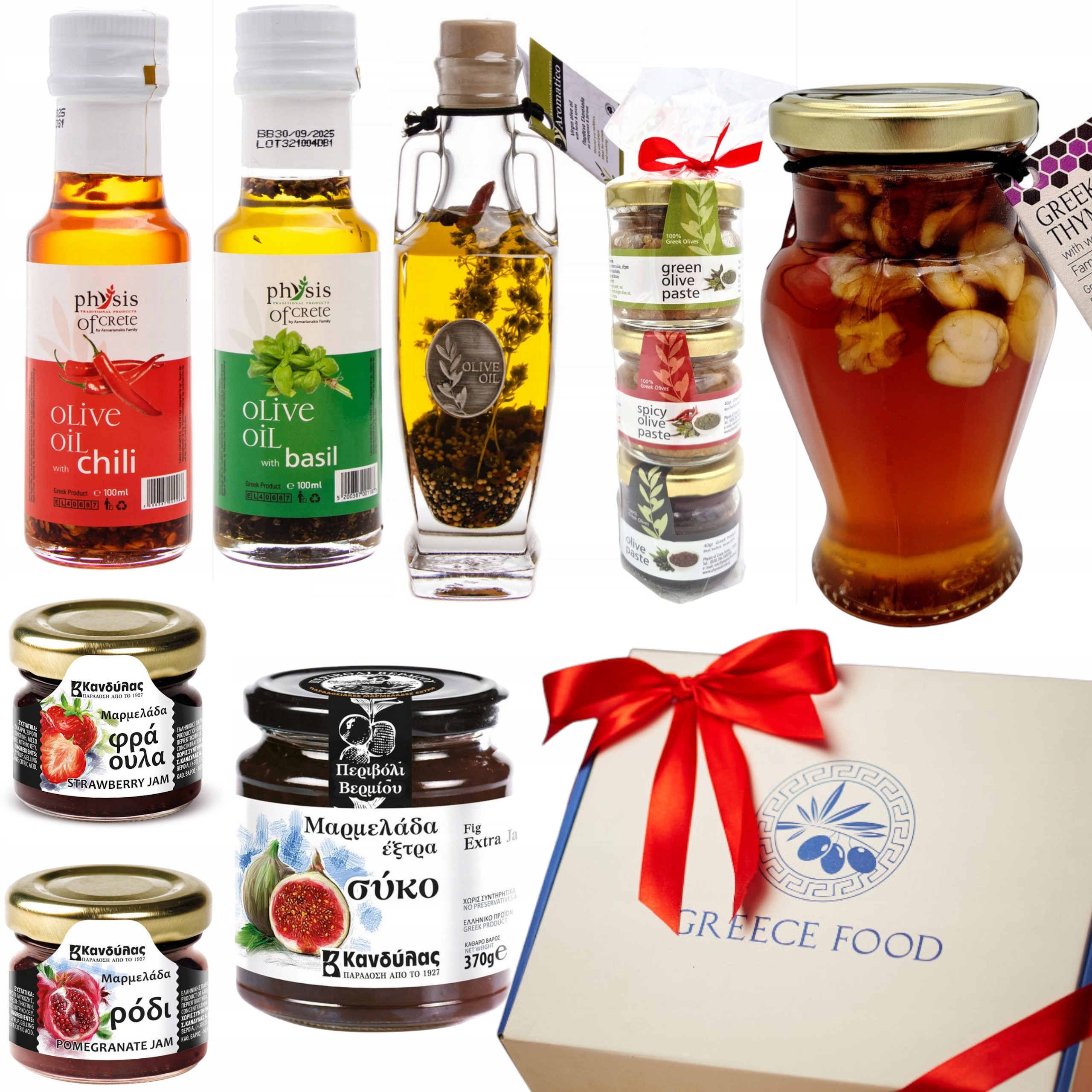 Levně Dárková Sada Den matek, Řecké pochoutky, Olivový olej, Přírodní