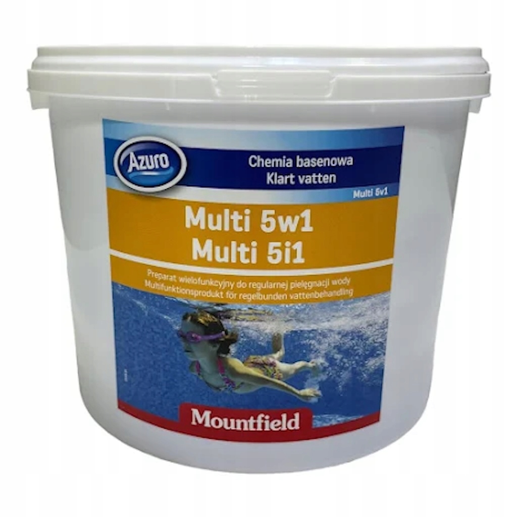 Multi tabletki -3 kg --5w1- Czysta Woda W Basenie