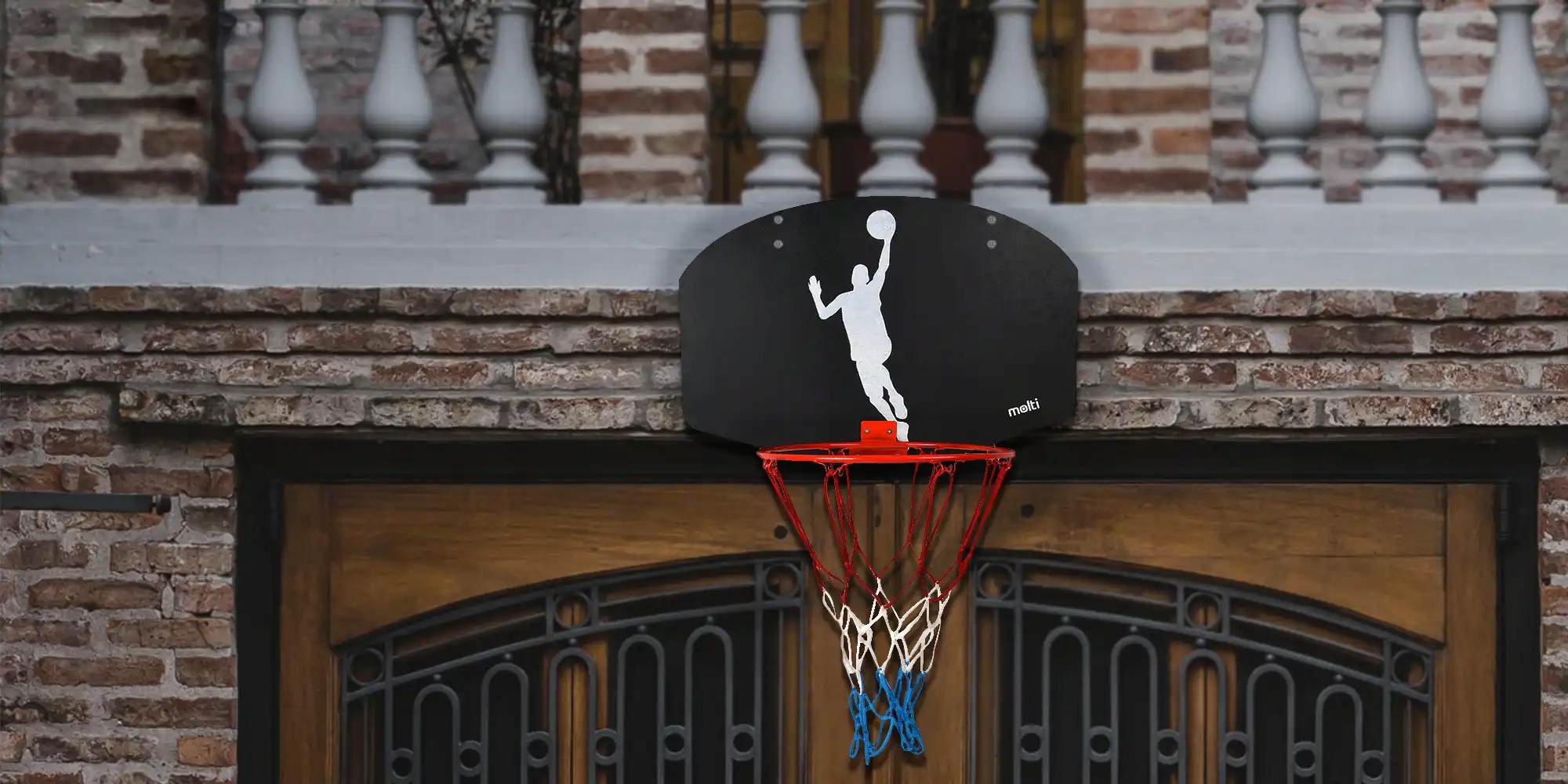 TABLICA TARCZA DO KOSZYKÓWKI KOSZA OBRĘCZ + PIŁKA molti Model PLAYER + SCOUT