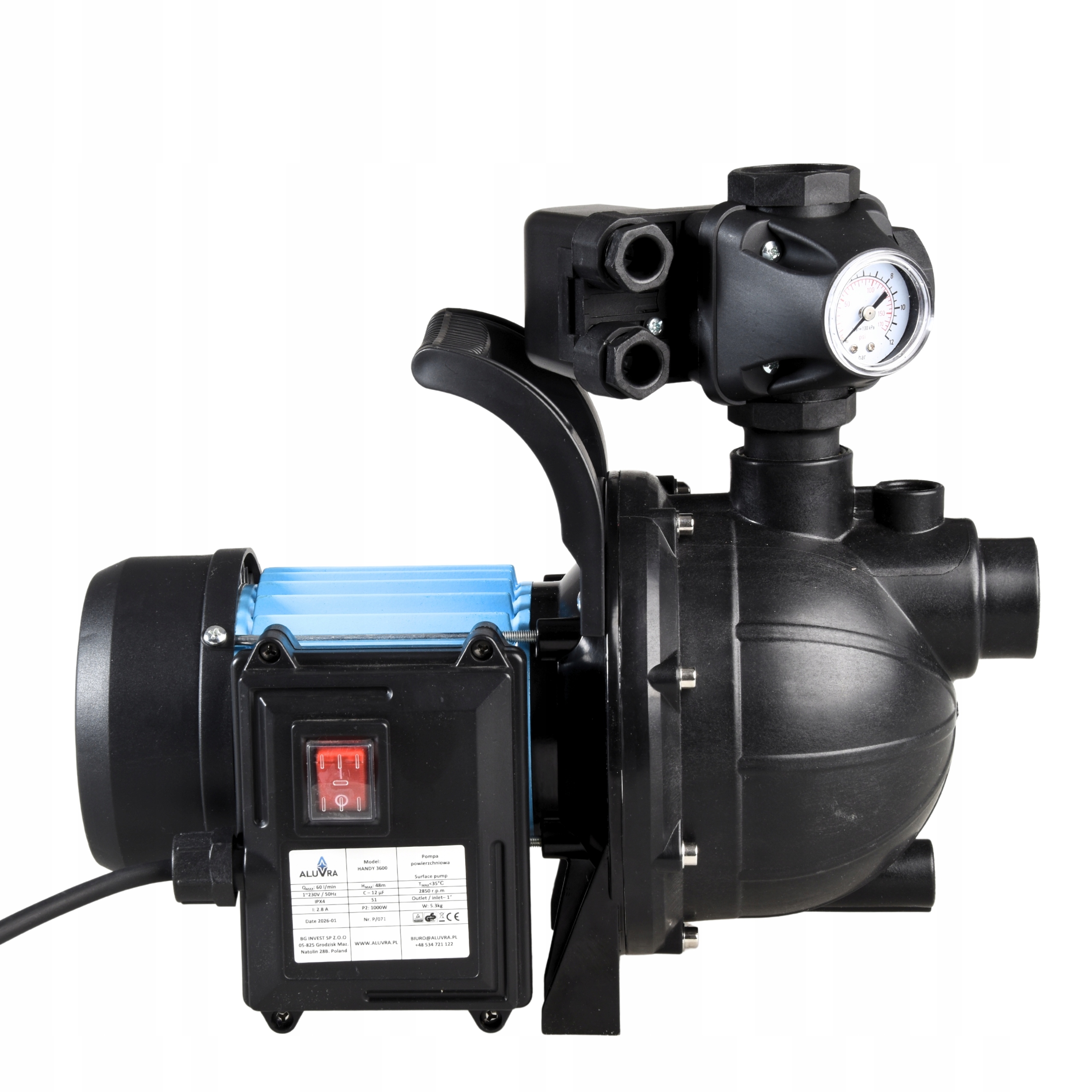 Hydroforová Ručná Zavlažovacia Pumpa Na Vodu 3600 L/h Integrované Príslušenstvo