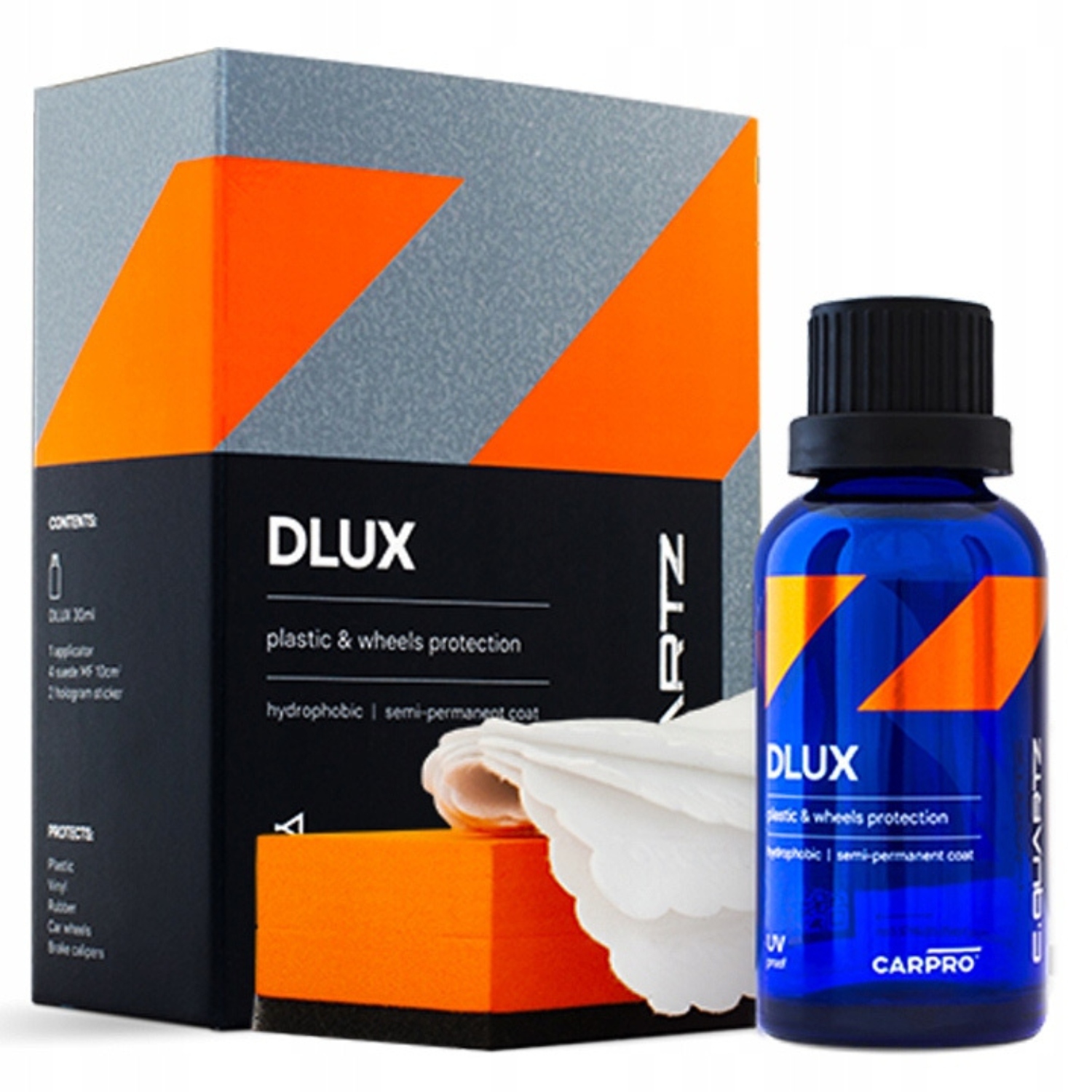 CarPro Dlux 30ml powłoka do tworzyw, felg