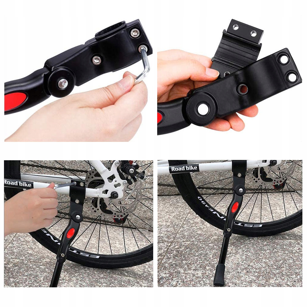 ALUMINIOWA STOPKA PODPÓRKA REGULOWANA NÓŻKA BOCZNA NA ROWER ROWEROWA Marka Raltek