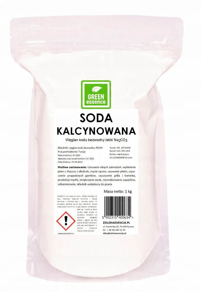 

Czyste pranie Soda Kalcynowana 99,5% Węglan 1kg