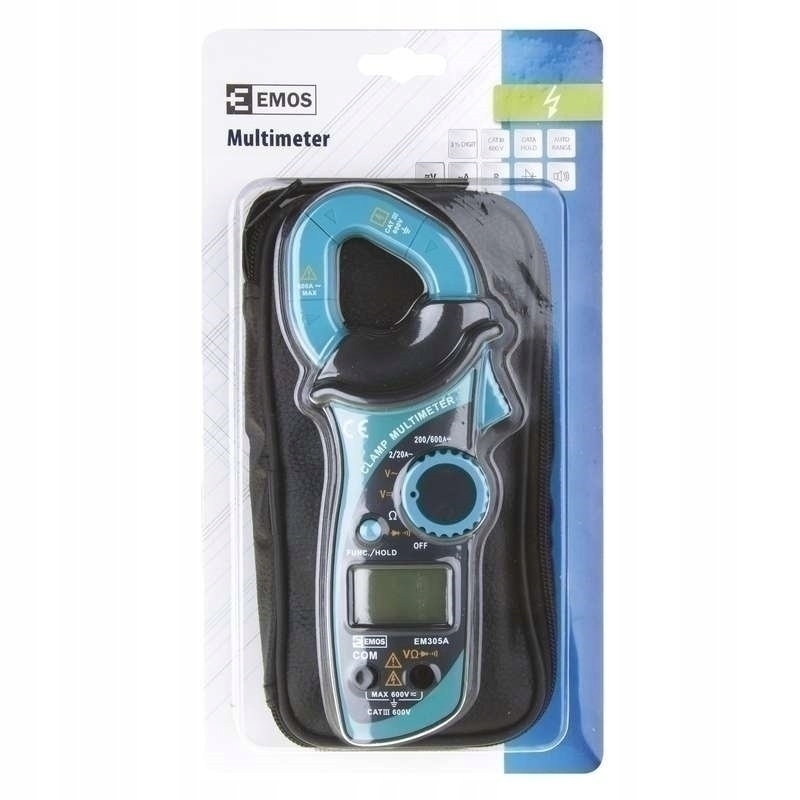 Miernik multimetr EMOS cęgowy EM305A M0305 pomiar EAN (GTIN) 8592920004814