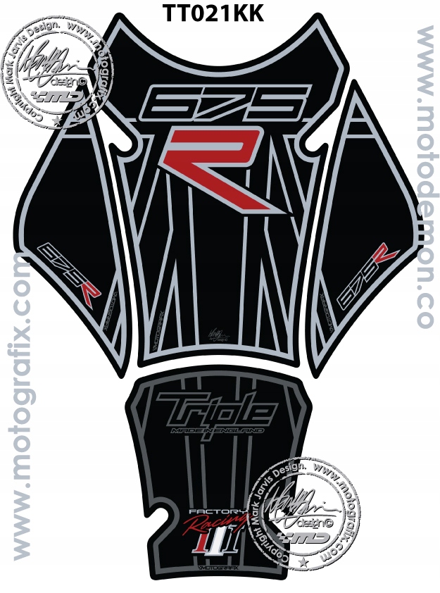 TANKPAD MOTOGRAFIX Triumph Daytona 675 12-13