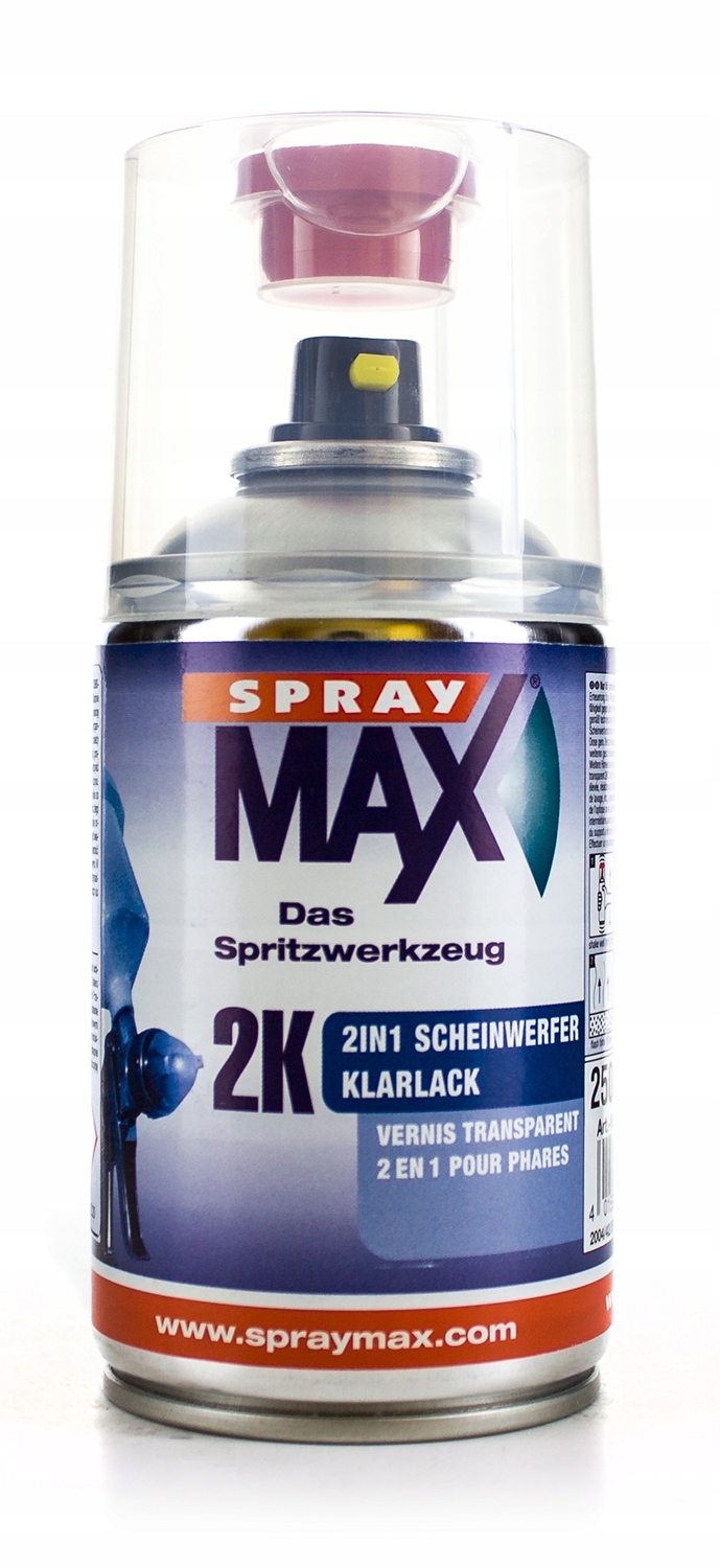 Lakier bezbarwny do lamp samochodowych Spray Max 15-684068 250ml