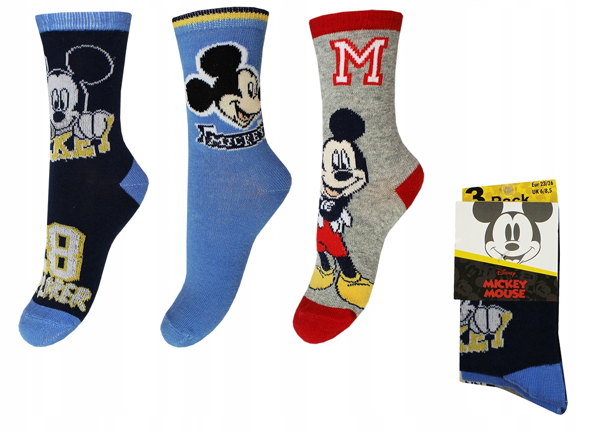 

Myszka Mickey Skarpetki Dla Chłopca 3-PAK 23/26