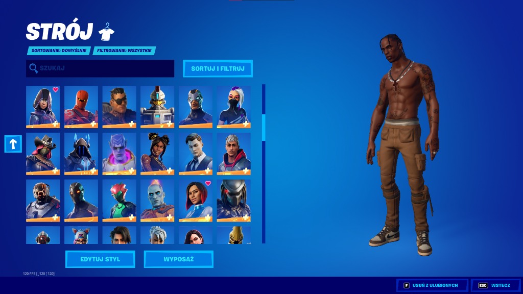 KONTO FORTNITE TRAVIS MARVEL OMEGA PREDATOR GHOUL Producent Epic Games