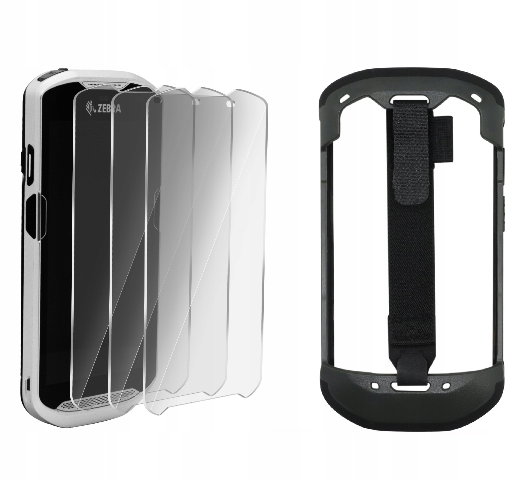 Zebra TC51 TC56 TC52 TC57 Zestaw Etui Pokrowiec Szkło Hartowane Hybrydowe