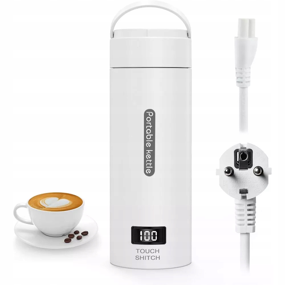 Podróżny Mały Czajnik Elektryczny, Przenośny Mini Kubek Na Wodę, 500ML 3W1
