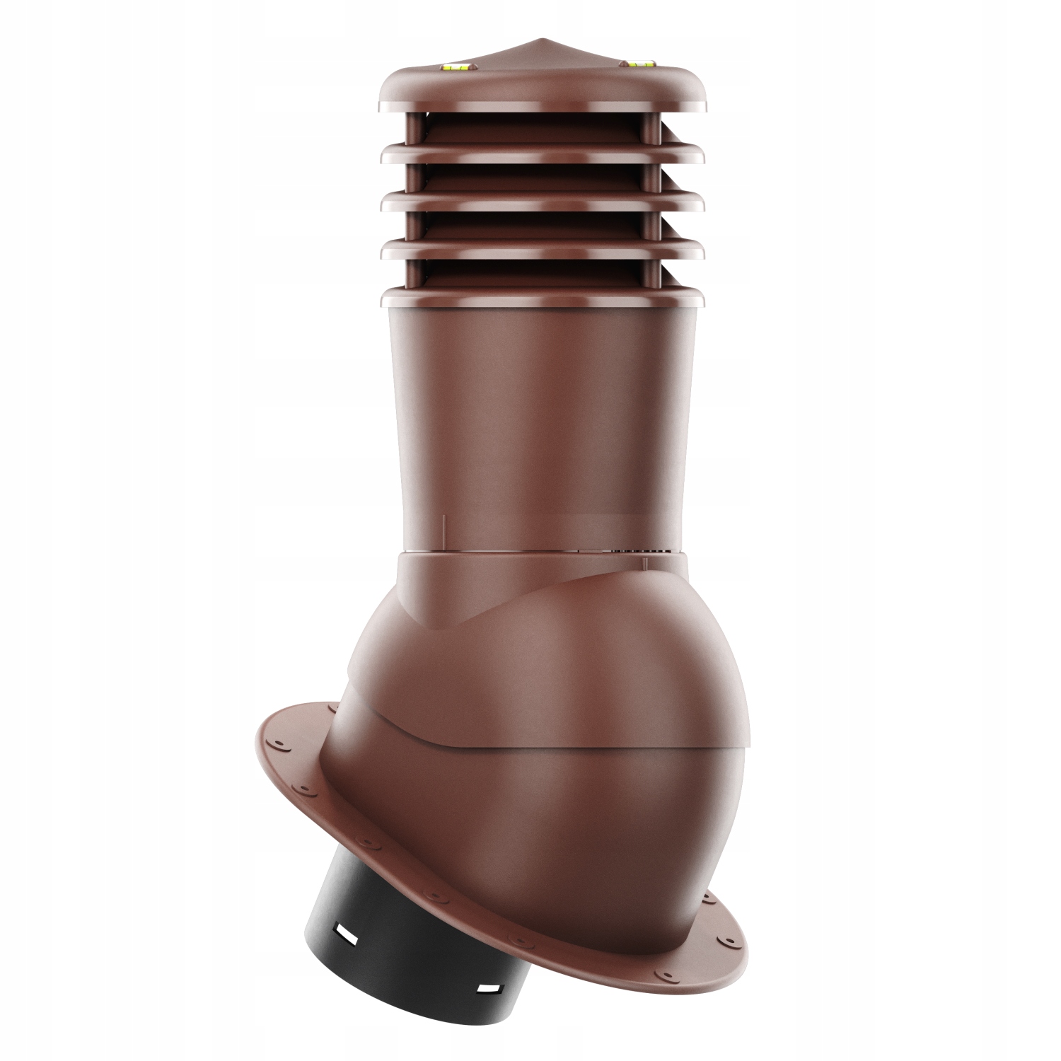 Ventilační komín nezateplený Smart fi150 s plochými krytinami Bronz 8017