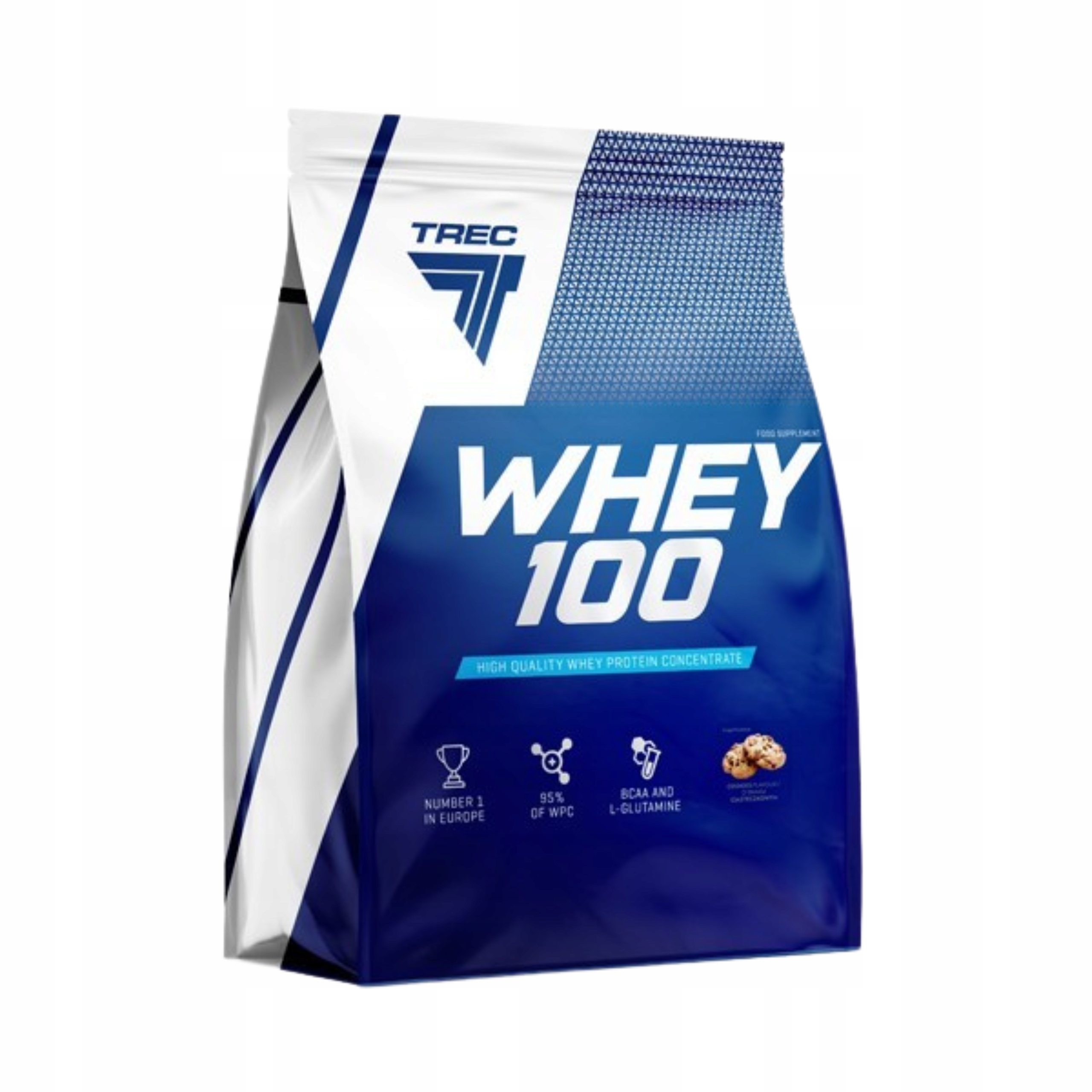 Syrovátkový Protein Trec Whey 100 Wpc 2275 g Cookies Doplněk Stravy Protein 75 porcí