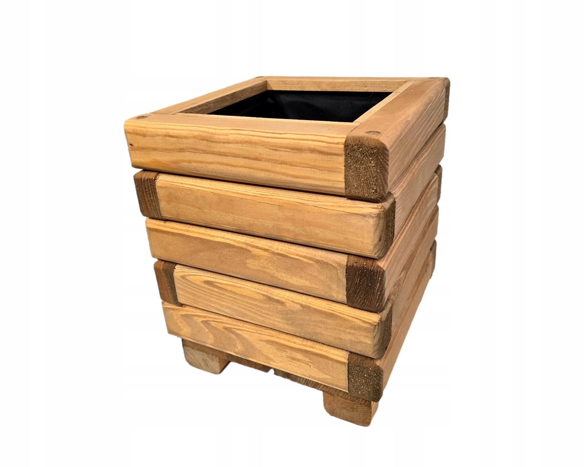 Donica ogrodowa 25/25/30 cm Pinia Drewniana Impregnowana Sosnowa