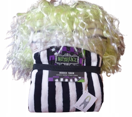 Legrační Deka Beetlejuice S Kapucí A Zelenými Vlasy, Šťáva Z Brouka, Originál