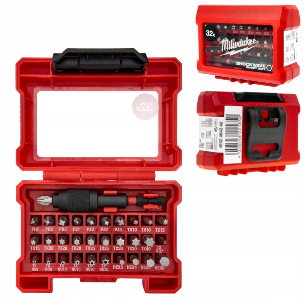 Bity udarowe Shockwave Impact Duty (32 szt.) Milwaukee 4932464240