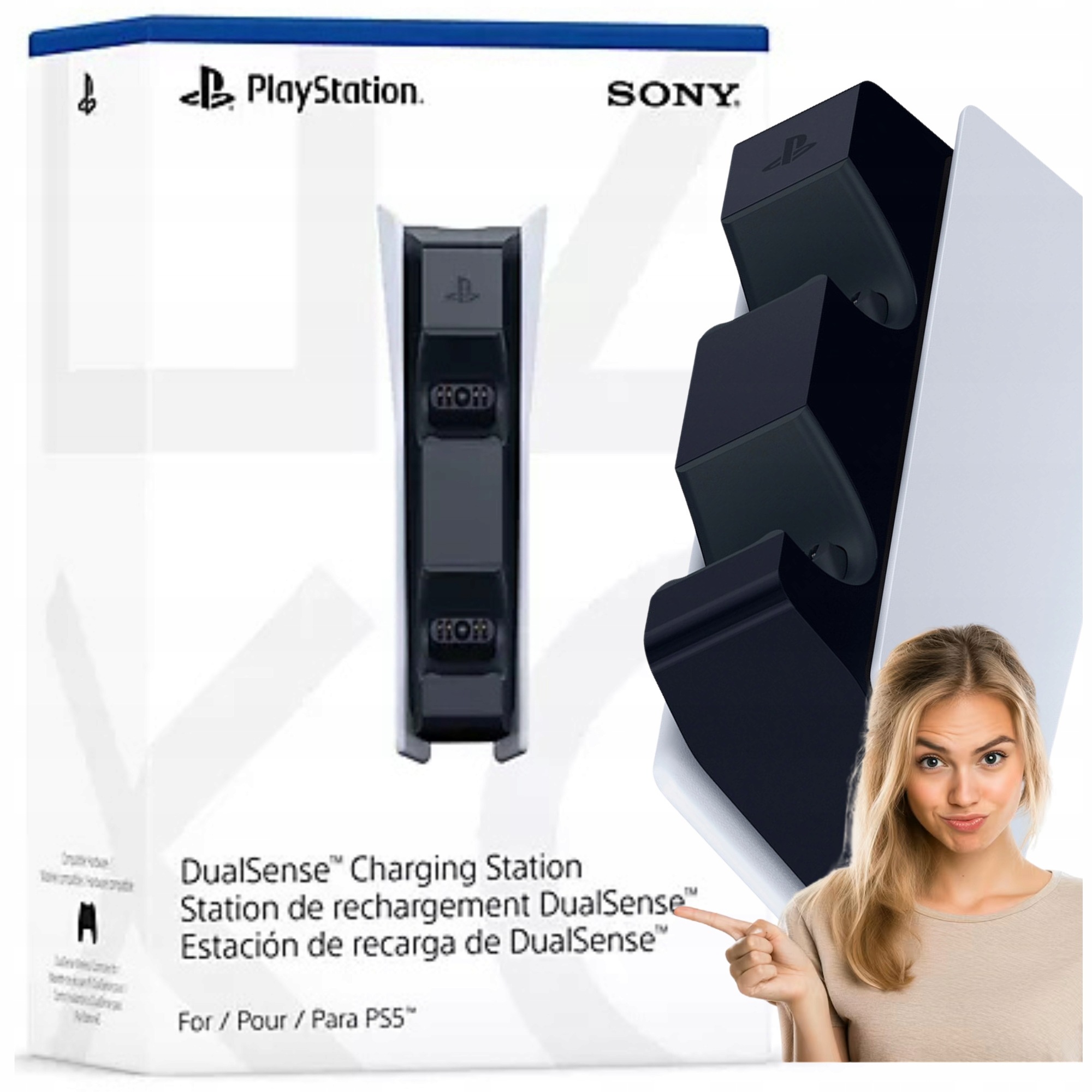 Podwójna stacja ładująca Sony DualSense do konsoli Ps 5