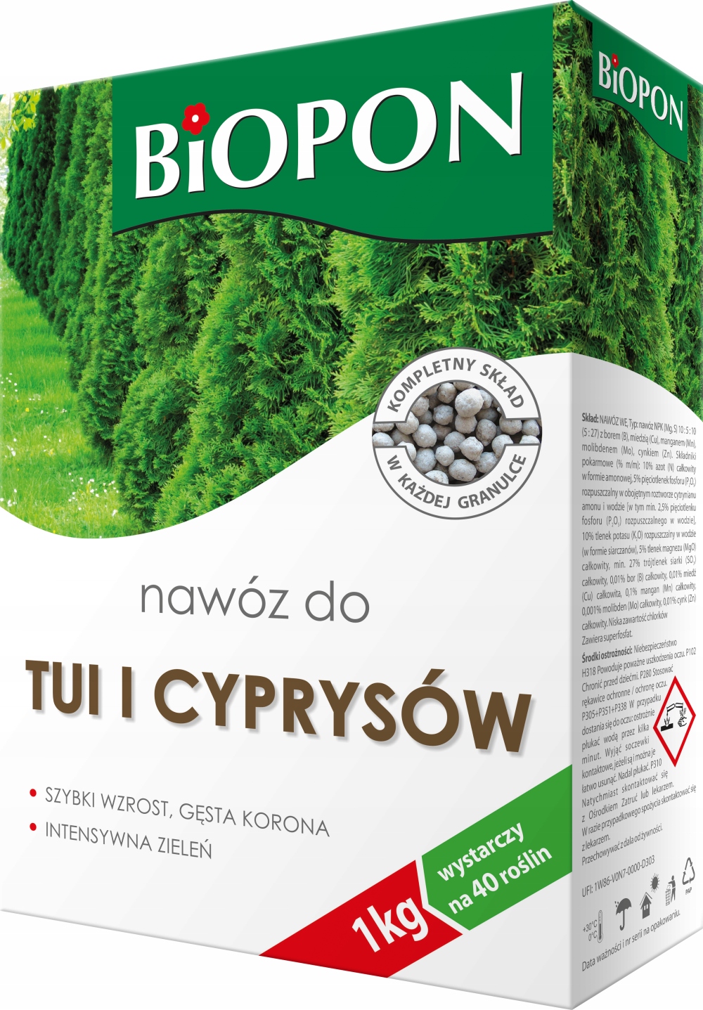 

Biopon Nawóz Do Tui I Cyprysów 1kg Tuje Iglaki
