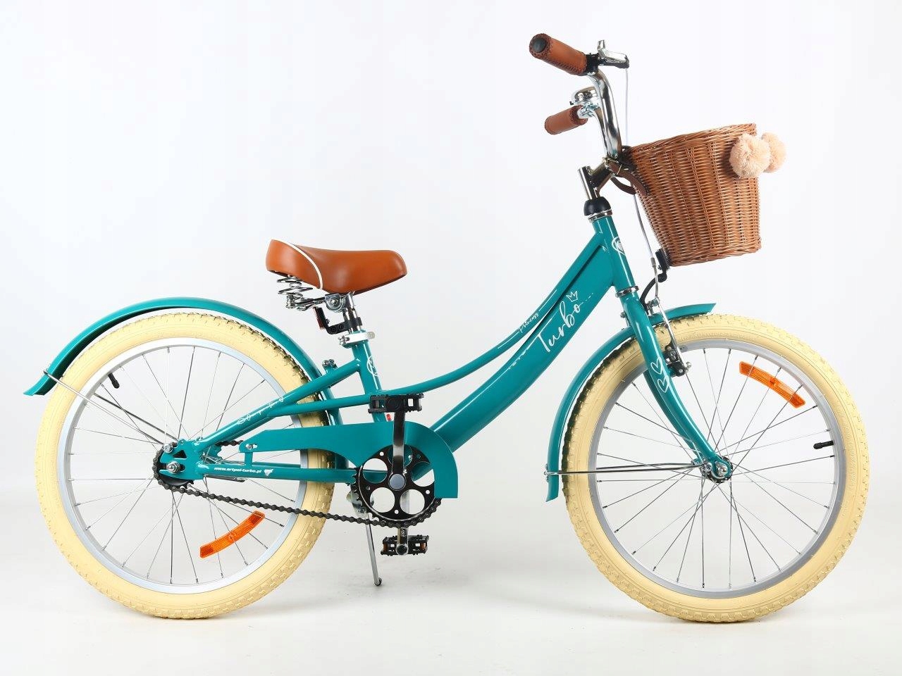 Polski Rower Dziecięcy 20" Dla Dziewczynki 5-8 lat Rowerek Princess Koszyk