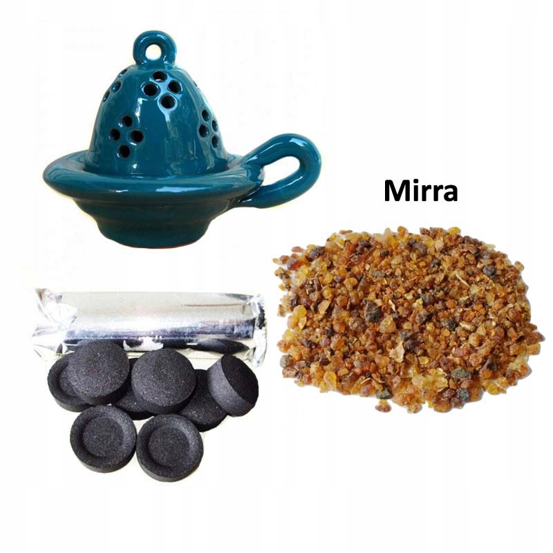 

Zestaw Żywica Mirra Kadzielnica Morska Węgielki