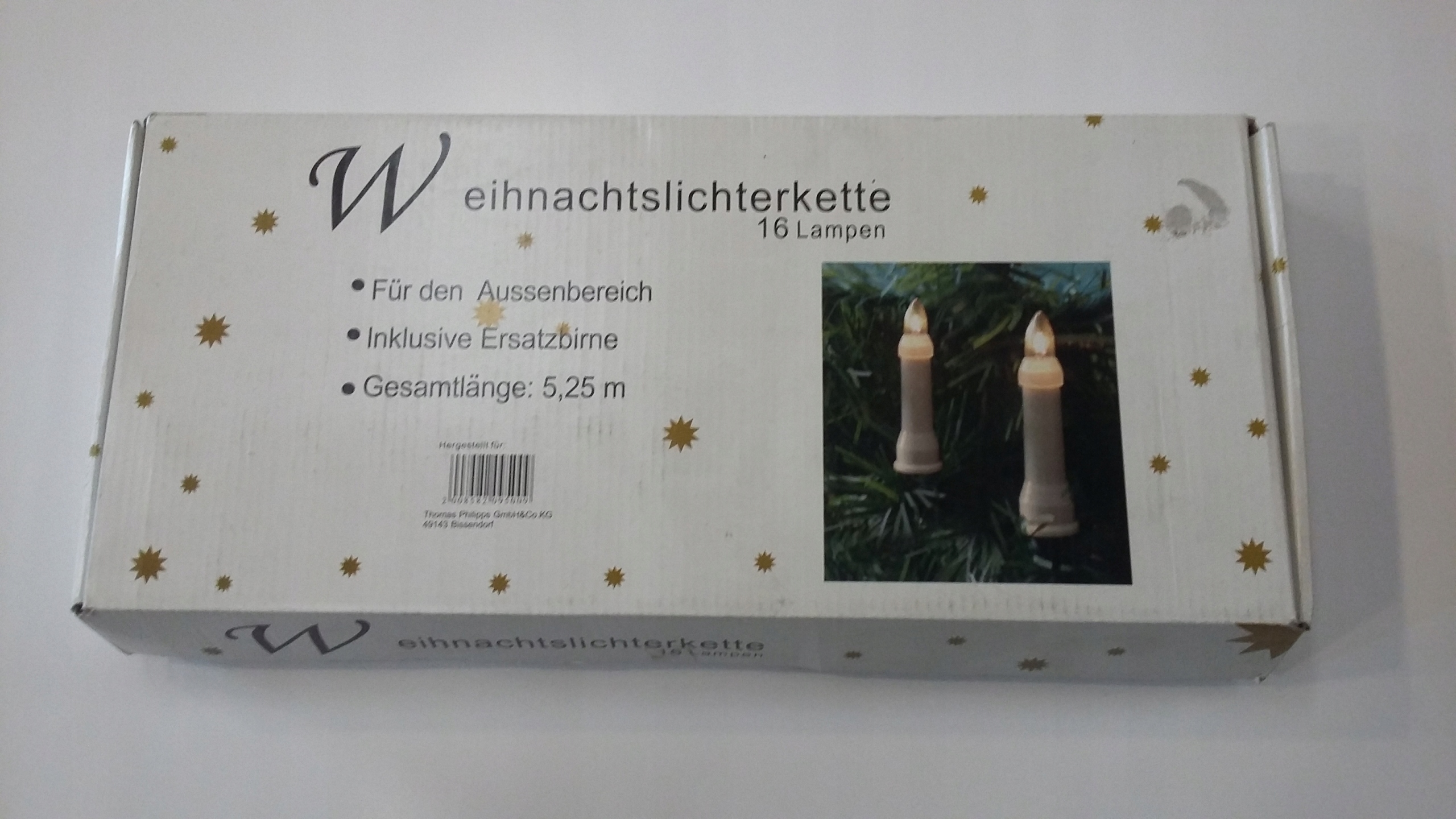 

Lampki choinkowe na klips IP44 16L E10 15V 2.5W