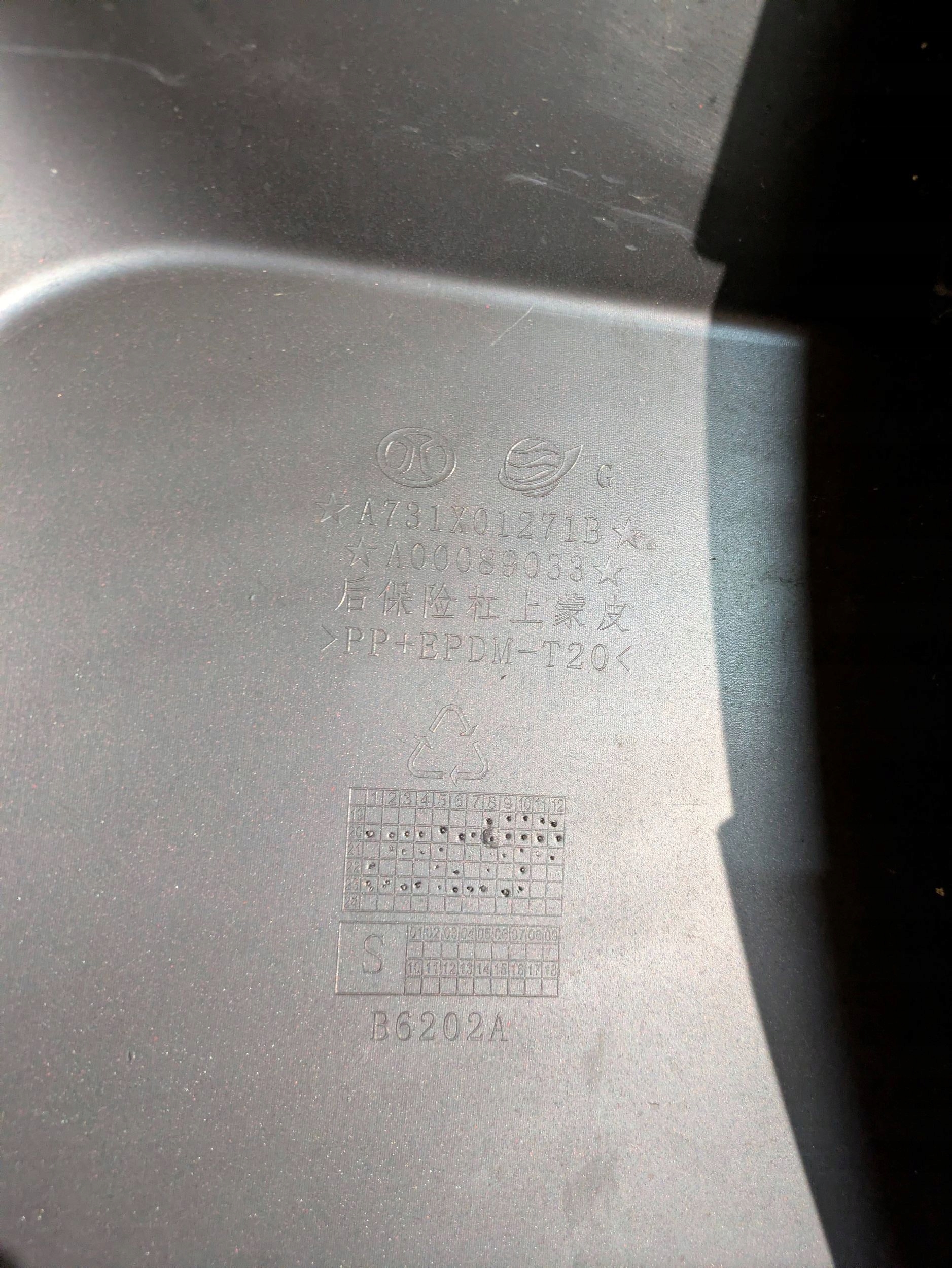 bumper rear rear part BAIC BEIJING X35 23- NR.Z6166