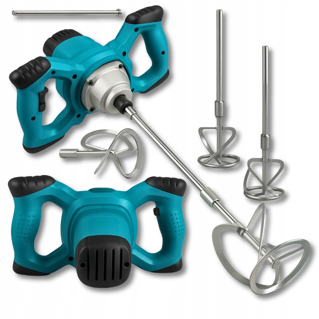 Mieszadło Do Kleju Betonu Zaprawy Elektryczne 2x Mieszalnik Farb Gipsu