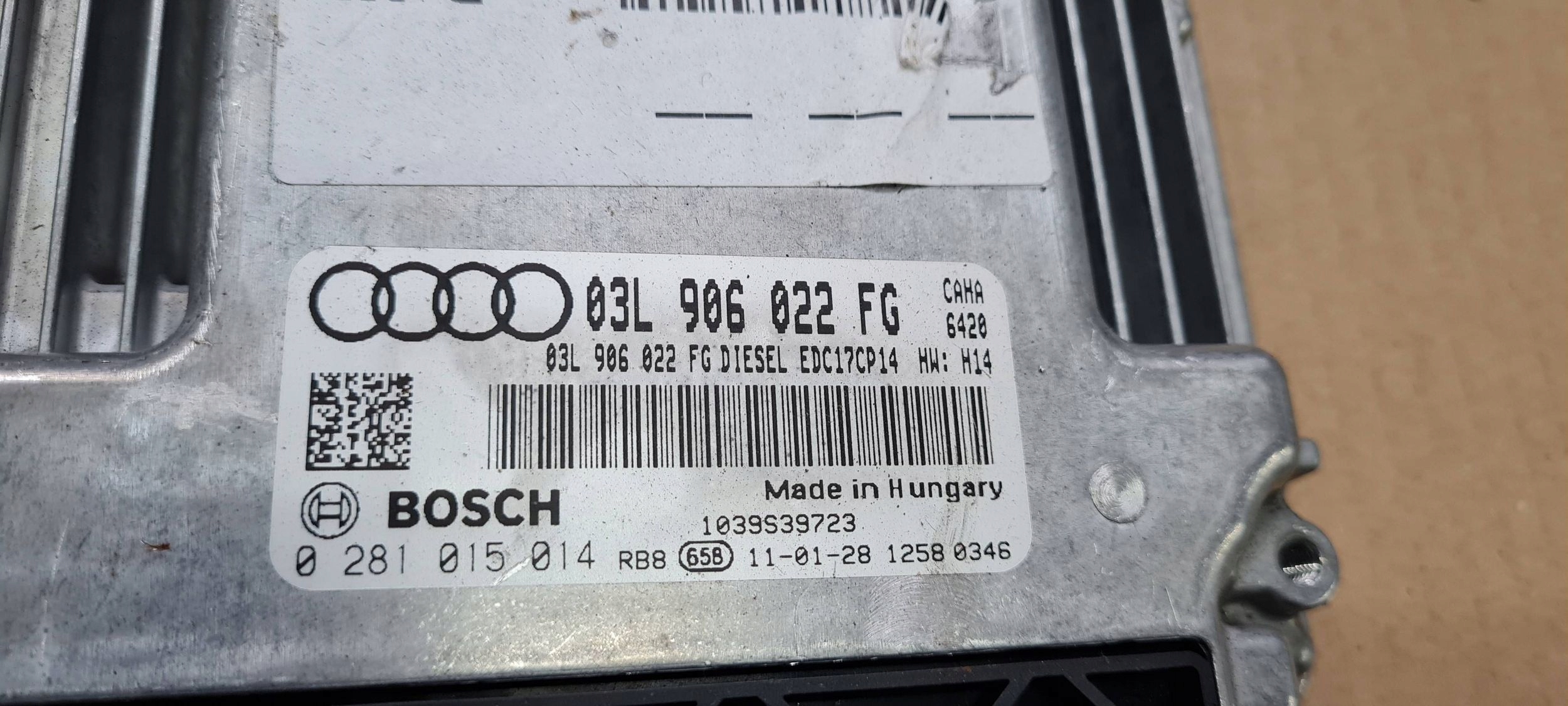 A6 C6 LIFT module control unit computer of the engine ECU 2.0 TDI 03L906022FH