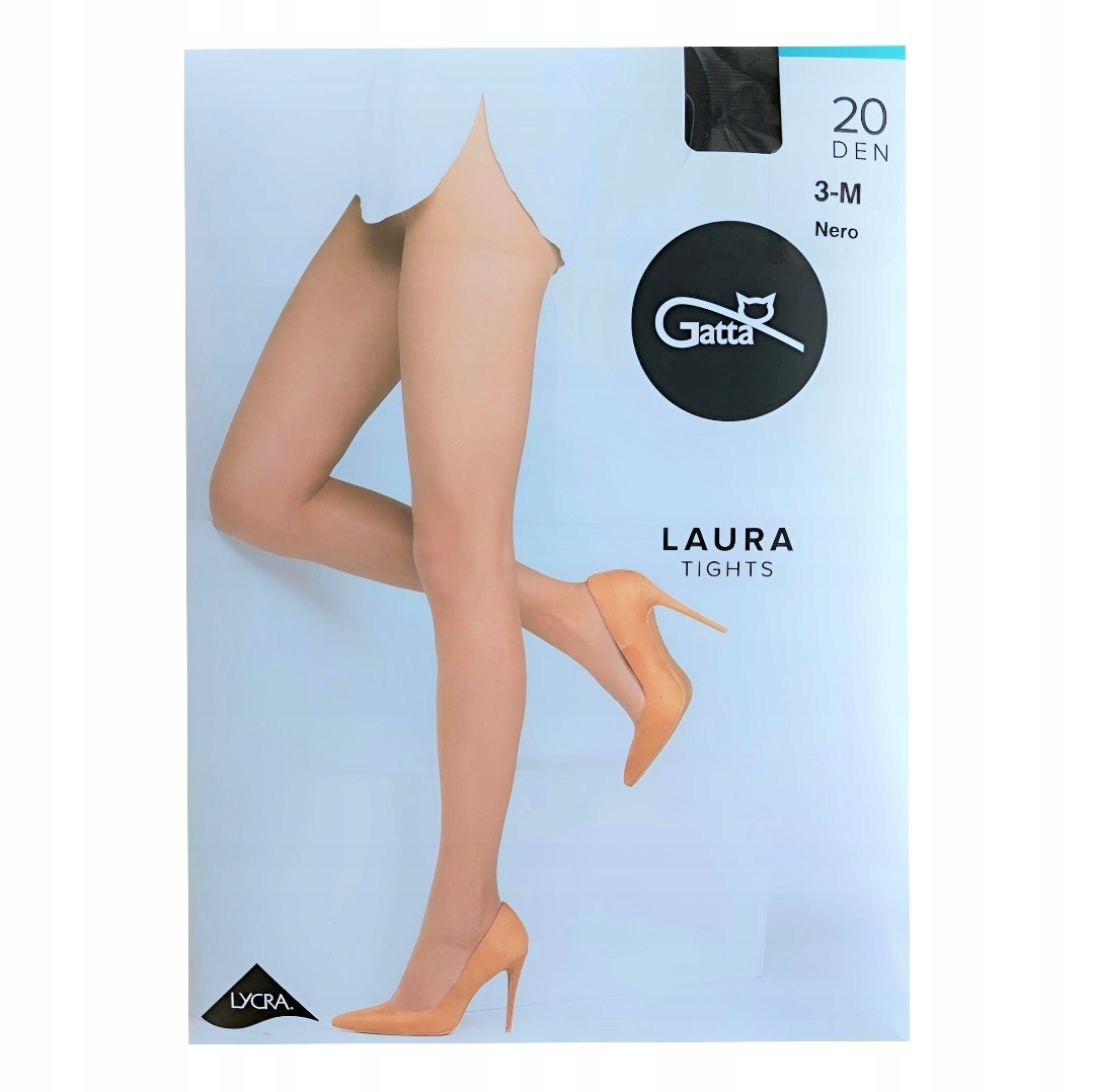 Klasyczne Rajstopy lycra Rajstopy Gatta Laura 20 den VISONE beżowe r.6-XXL Model Laura 20