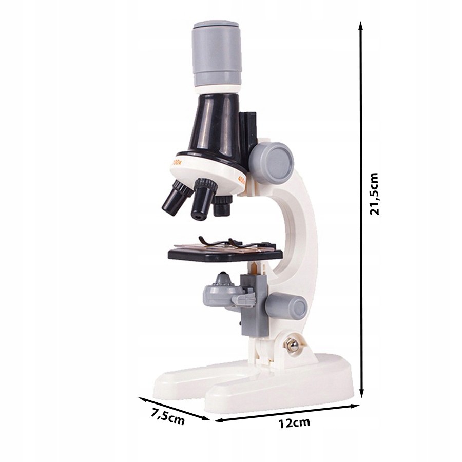 MIKROSKOP NAUKOWY DO ZABAWY UCZNIOWSKI AKCESORIA Model 1012