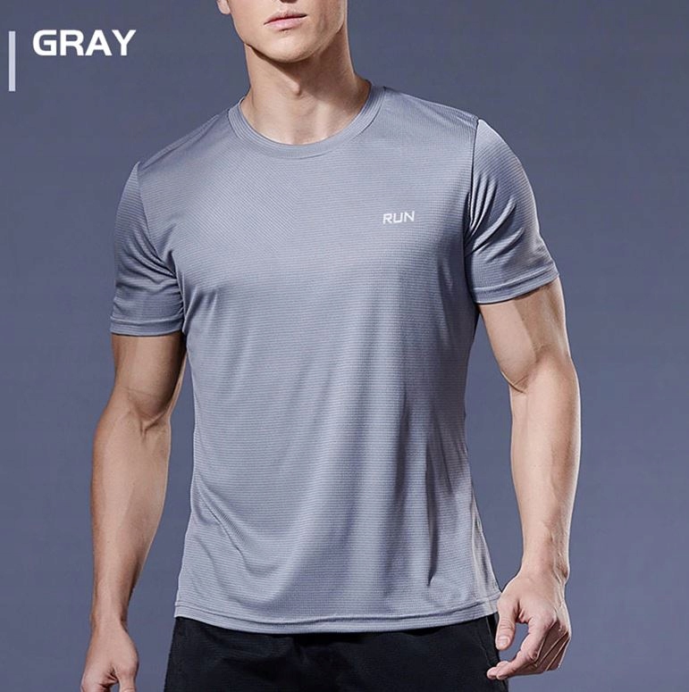 Męska koszulka sportowa do biegania Oddychająca Rękaw krótki rękaw
