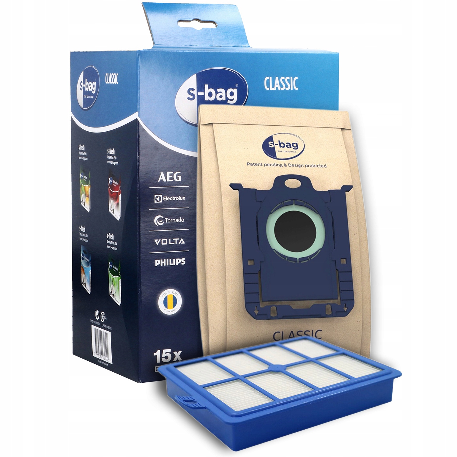 

Worki S-bag E200SM Electrolux 15szt Filtr Hepa