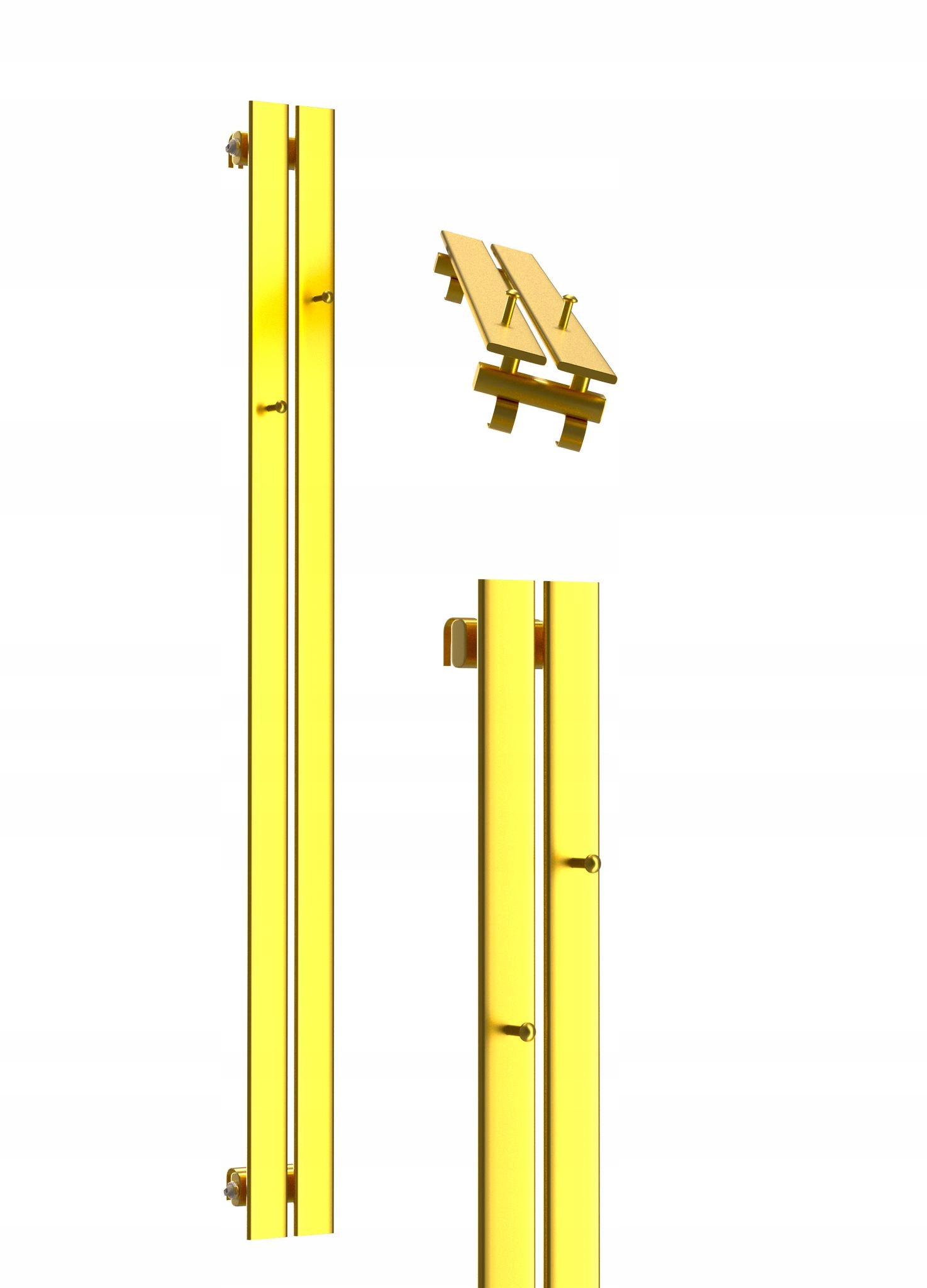 Dekorativní Radiátor Bellohook 140x15 zlatý