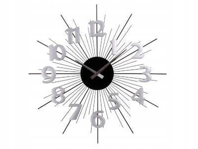 

Duży Zegar Ścienny 50cm Do Kuchni Salonu Chrom