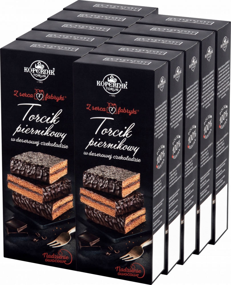 Kopernik Torcik Piernikowy Deserowa Czekolada 180g x10