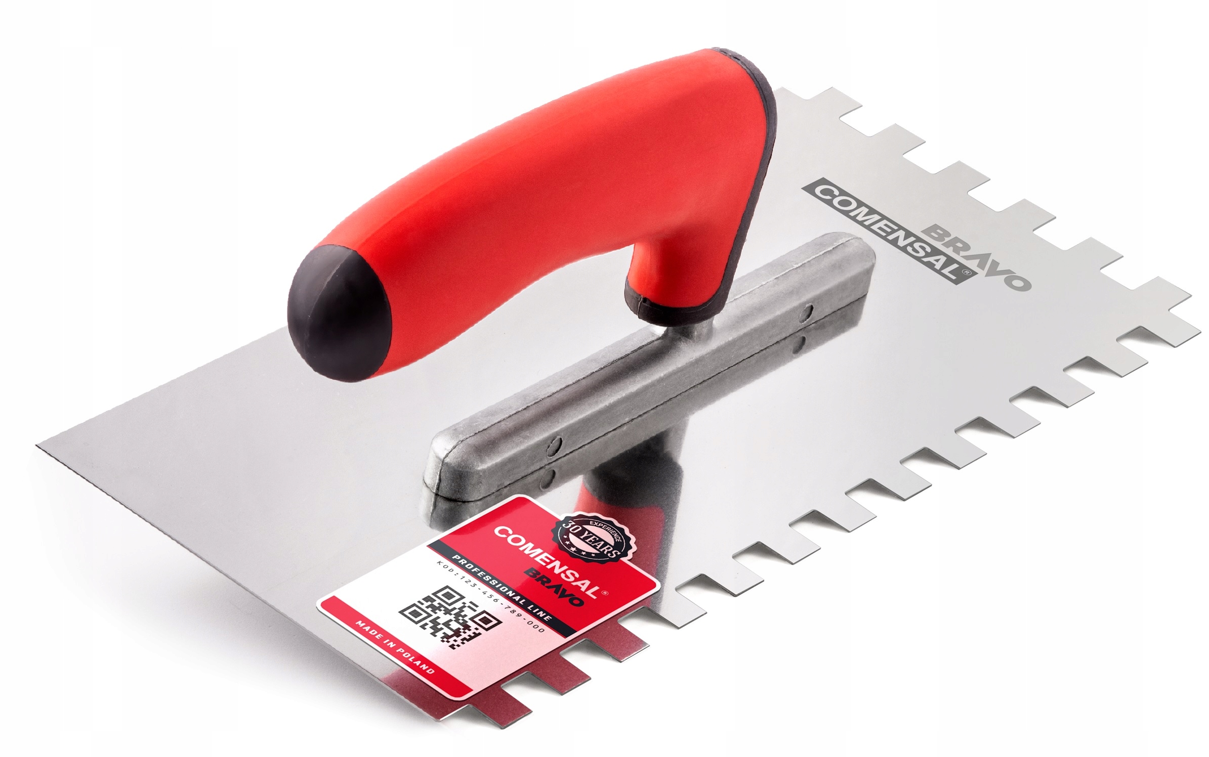 COMENSAL Paca zębata do kleju do płytek stal 10x10