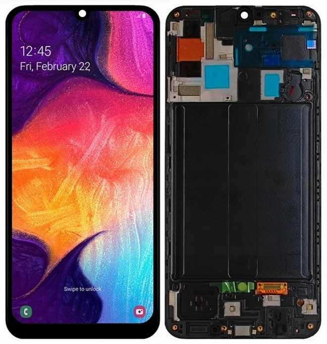 Displej pro Samsung Galaxy A50 2019 A505 Oled LCD Rámeček
