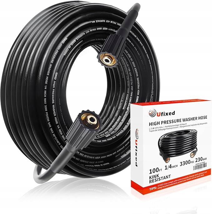 Wąż Do Myjki Ciśnieniowej Przewód 30 M (100 Ft) M22 14 mm 3600 Psi