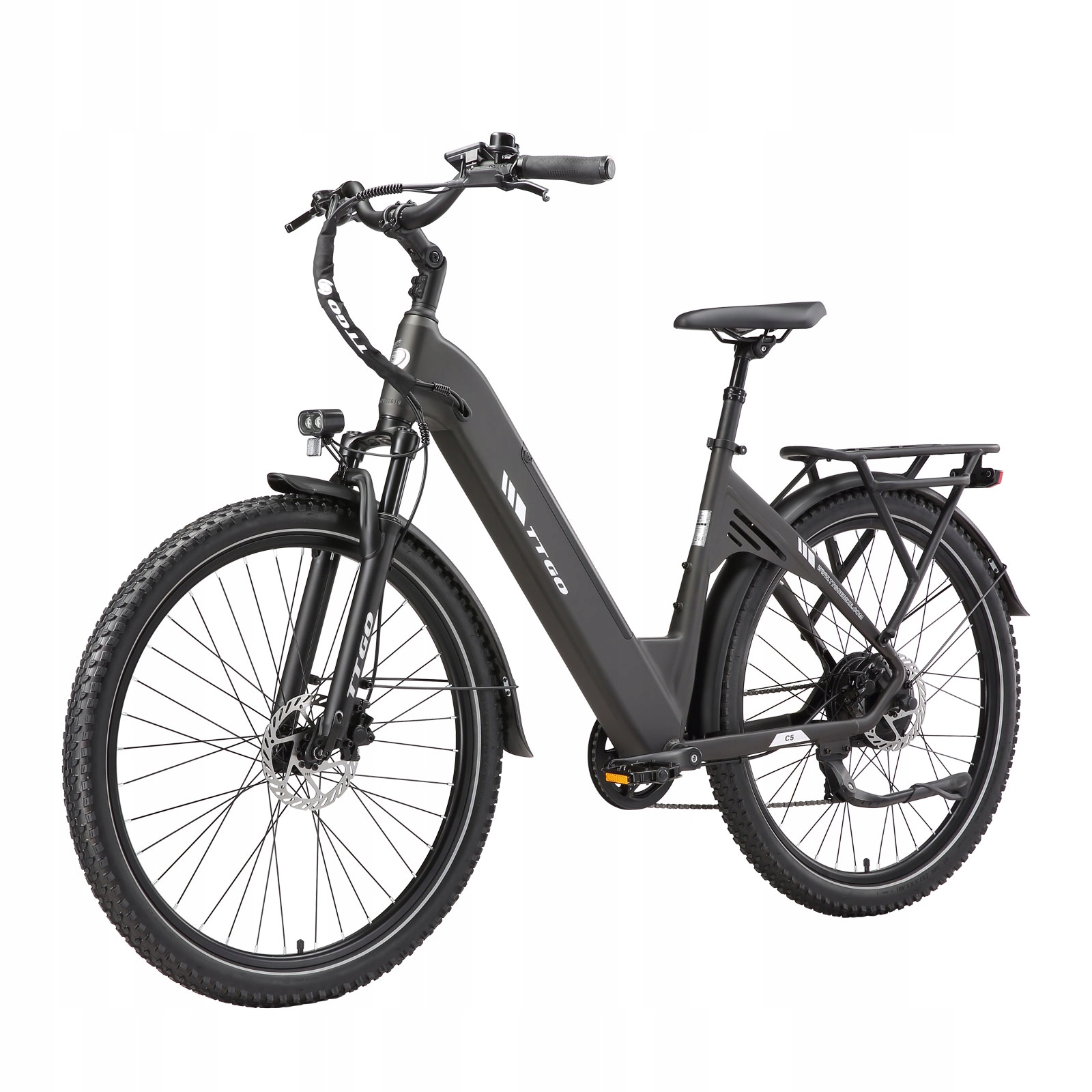Rowery elektryczne dla dorosłych Ttgo C5 250W 48V 13.5AH 110KM 70Nm 27.5" Shimano 7-sp