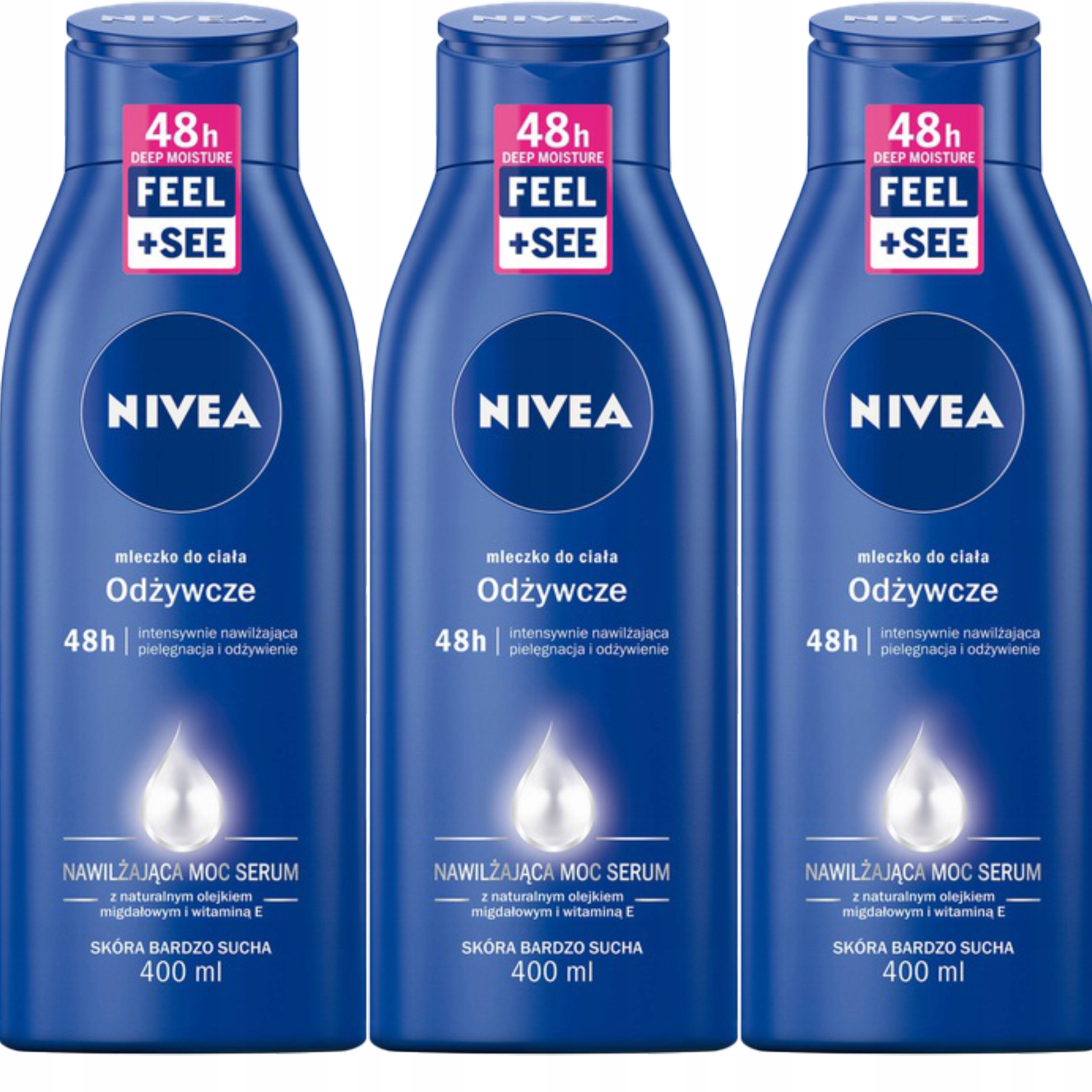 

Nivea Mleczko Odżywcze do ciała 3*400ml Body