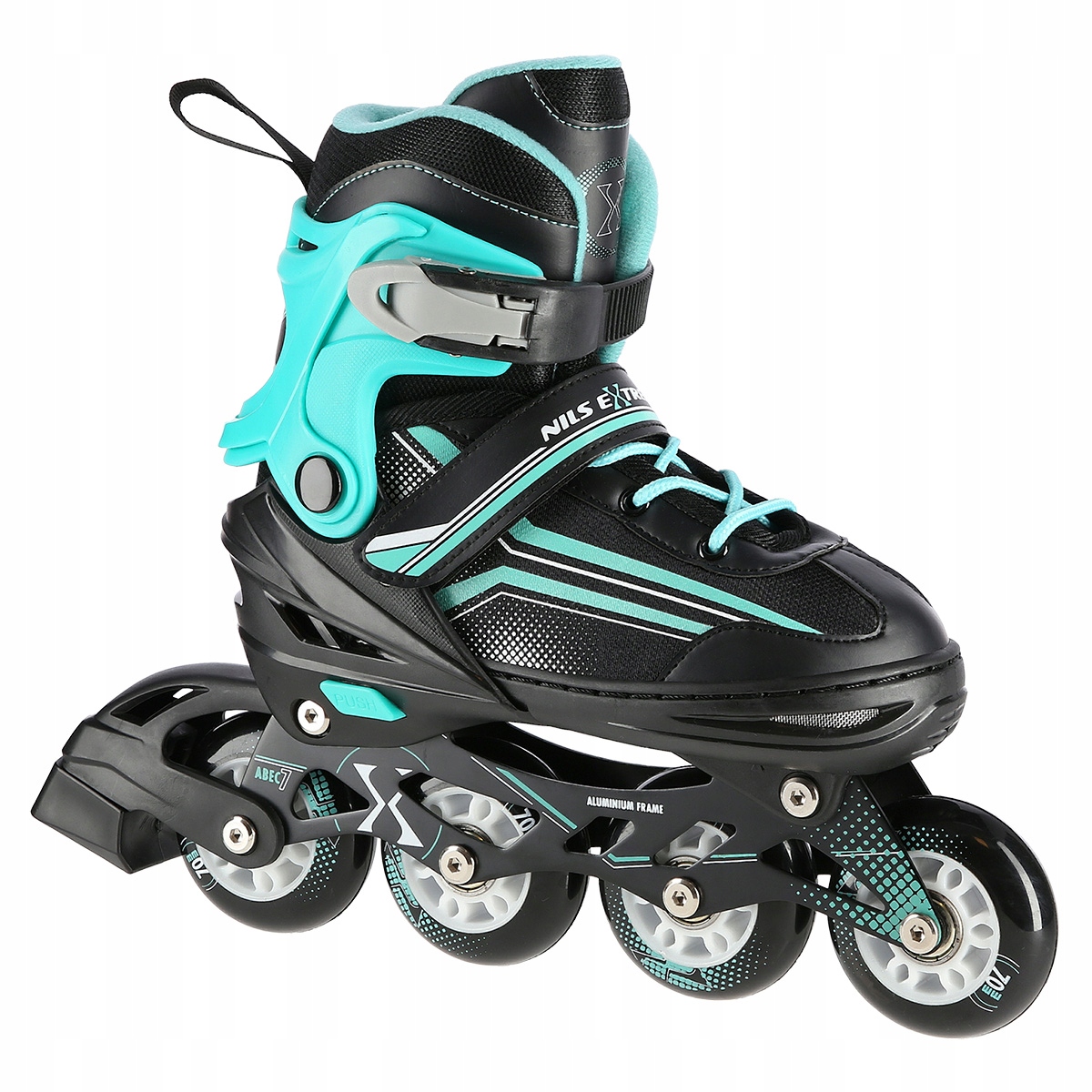 Kolečkové Brusle nastavitelné 2v1 brusle 2v1 a brusle na led s vyměnitelnou lyžinou M (34-38) Nils