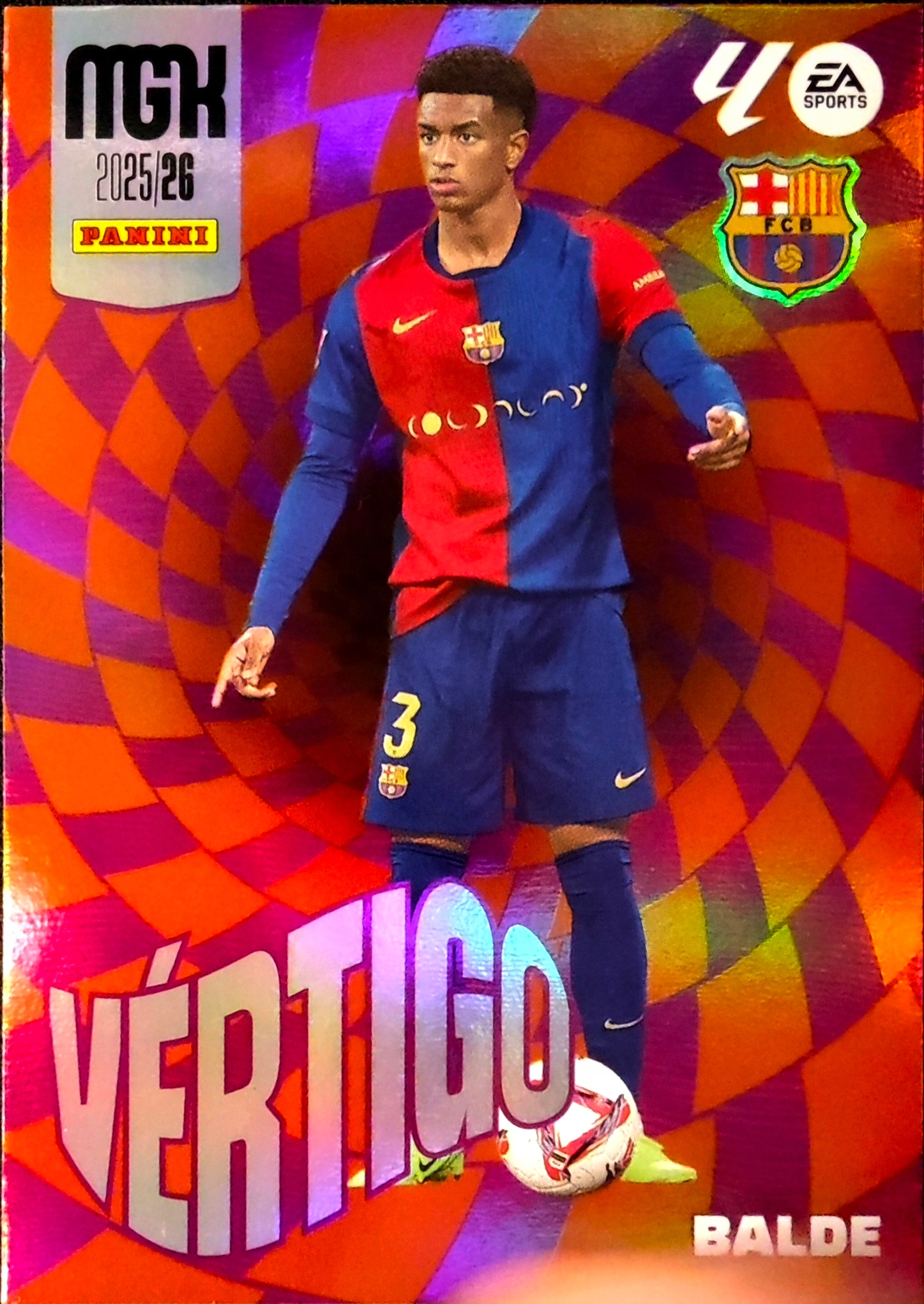 Panini Megacracks 2025-2026 Vertigo 380 Balde Fc Barcelona