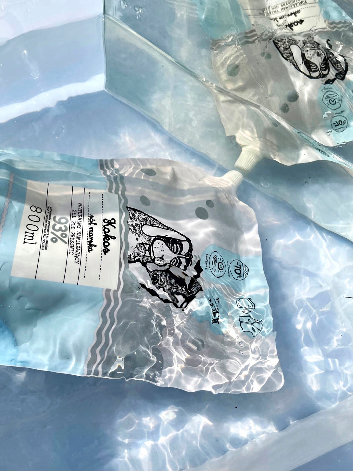 Refill naturalnego żelu pod prysznic Kokos i Sól Morska 800ml Przeznaczenie prysznic