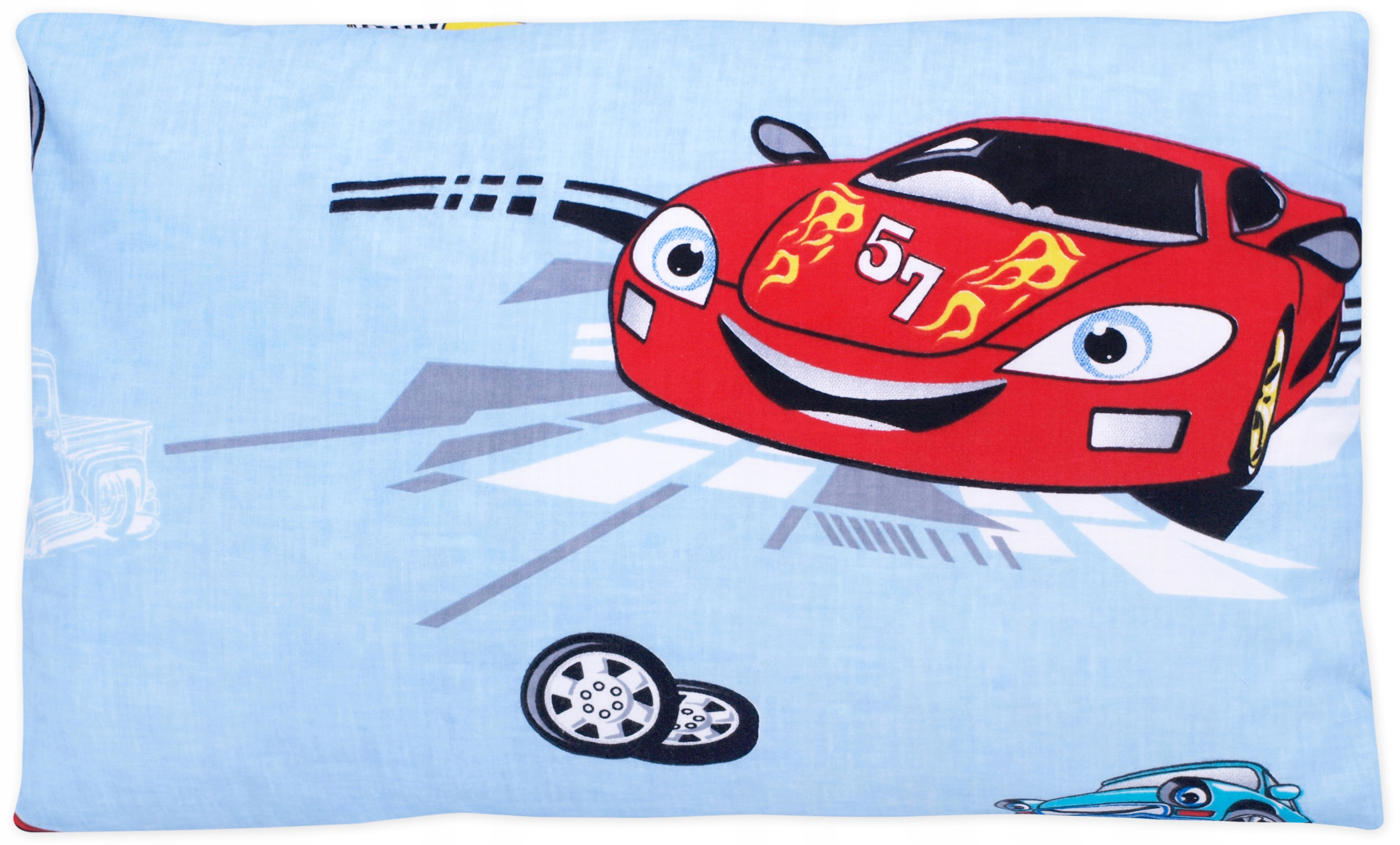 Poszewka na poduszkę 60x40 cm bawełna 100% AUTA