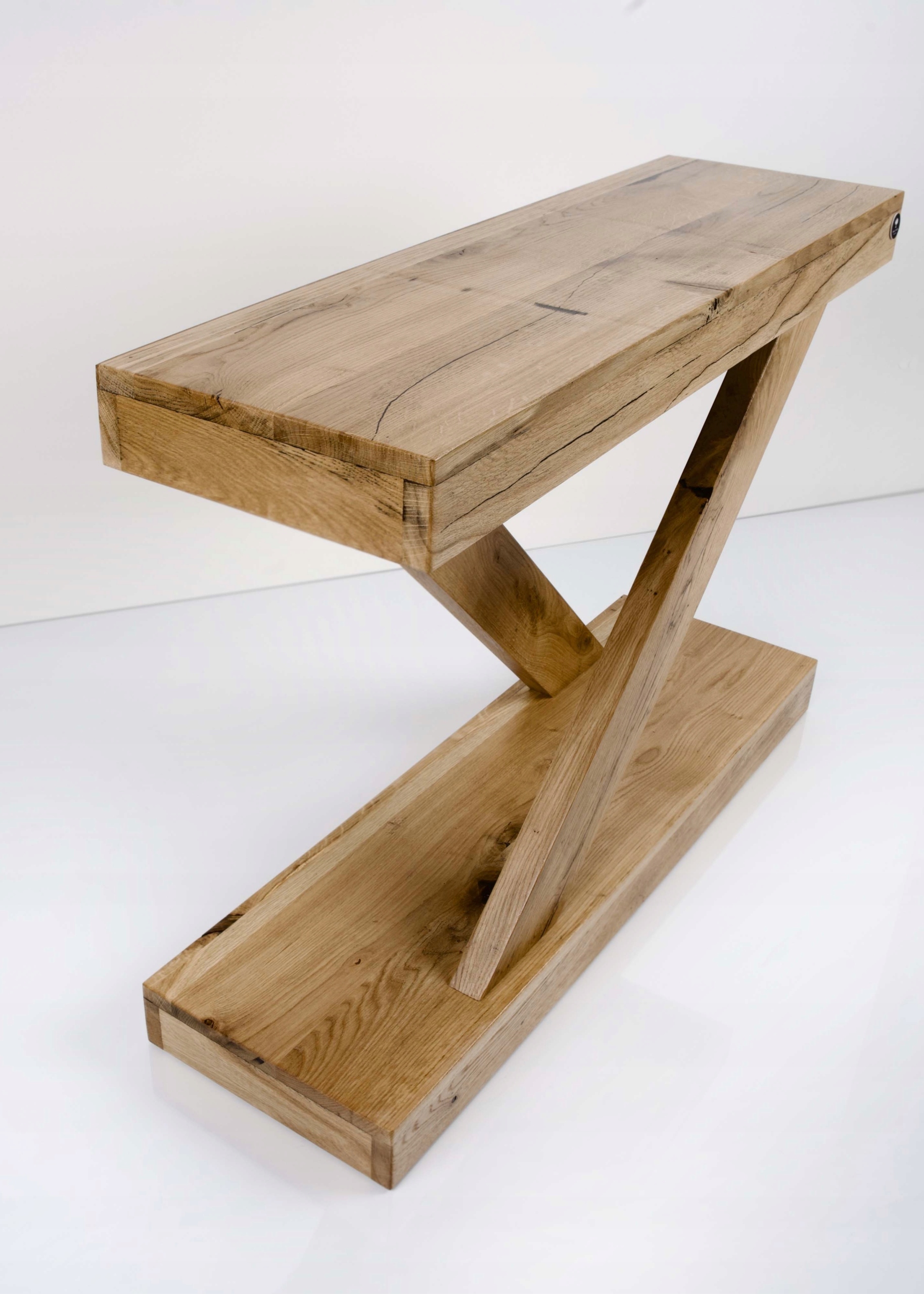 KONSOLA Dębowa Loft DREWNO LITE 120 cm SKD-200 Kolor mebla dąb naturalny