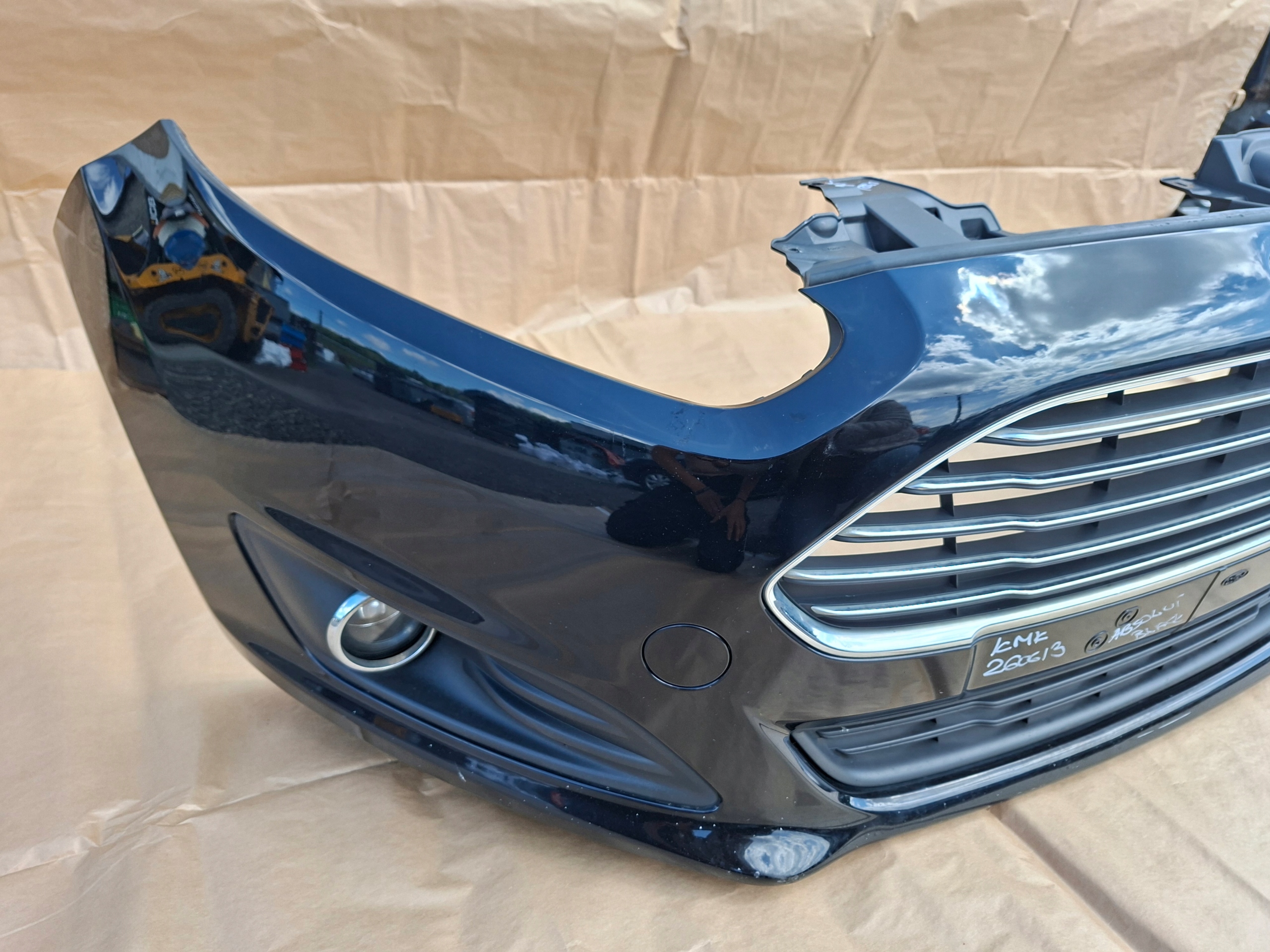FORD FIESTA MK7 LIFT 2012-2017 bumper front ABSOLUT BLACK original