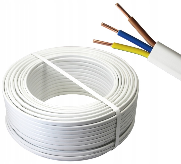 PRZEWÓD INSTALACYJNY PŁASKI YDYp 3x2,5 mm² KABEL